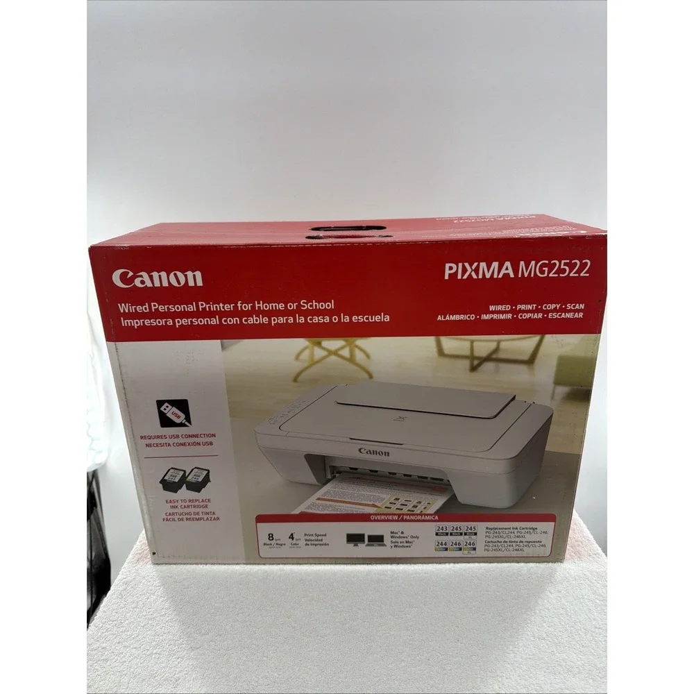 New Canon Pixma MG2522 All-in-One Inkjet Printer Scanner and Copier Sealed